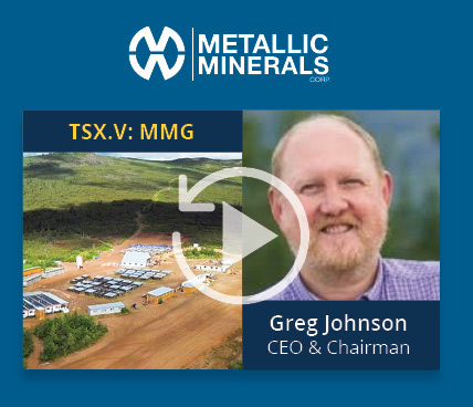 Metallic Minerals (TSX.V: MMG | US OTCQB: MMNGF) is a high-growth exploration and development company focused on one of Canada's most storied mining areas, Keno district.